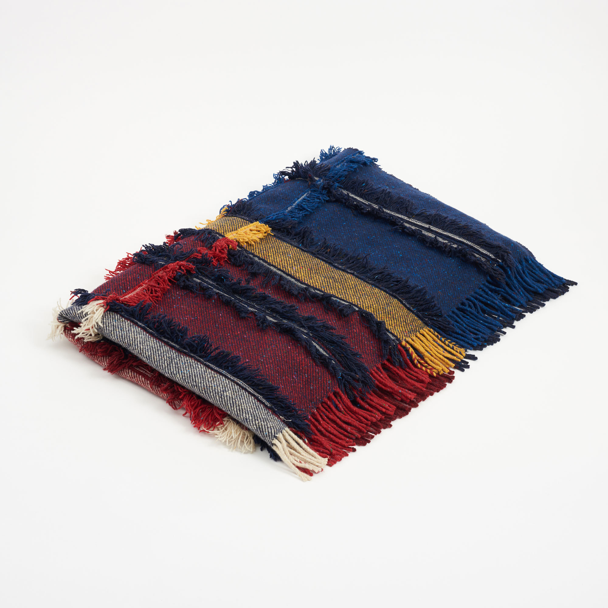 Large Tartan Handmade Tasselled Blanket - Tasseled Blanket The Tweed Project Textiles The Garnered