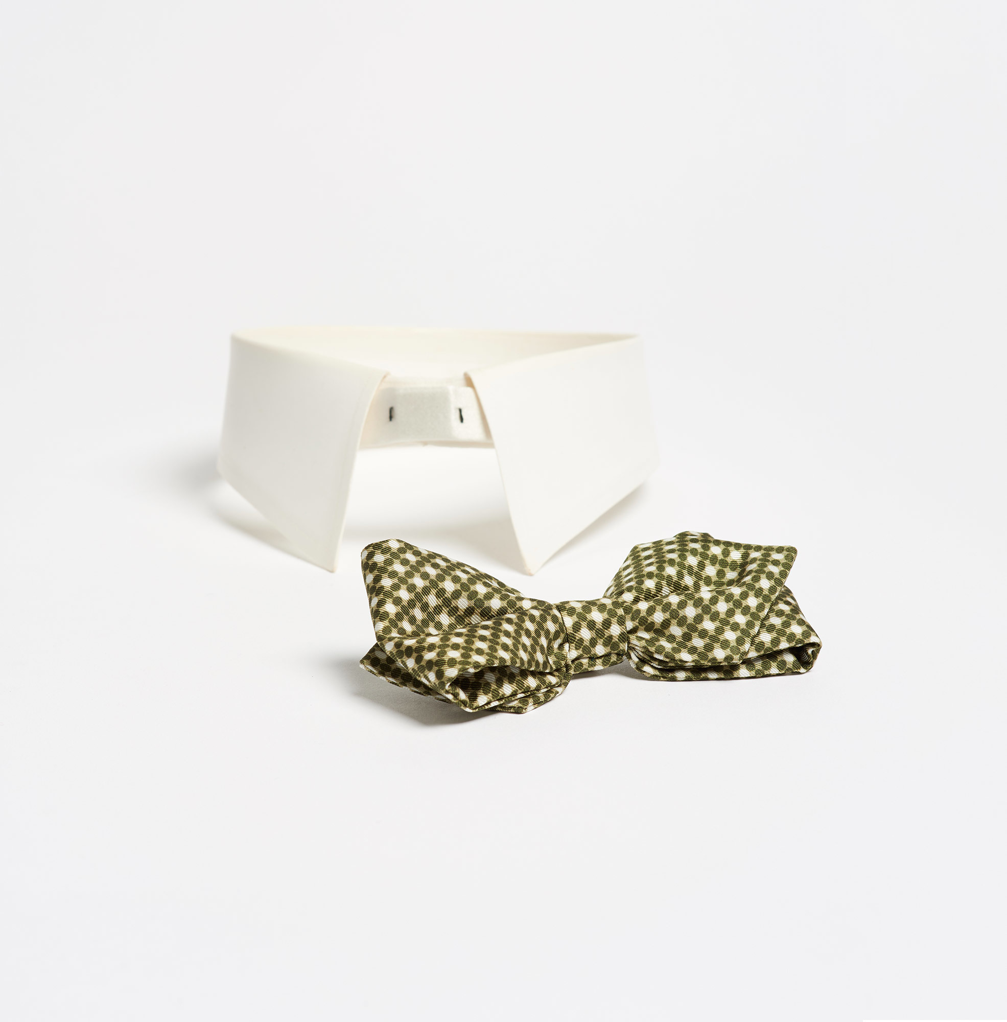 Diamant Silk Spotted Magnetic Bow-Tie - Detachable Bowtie Maison F Ties The Garnered 20