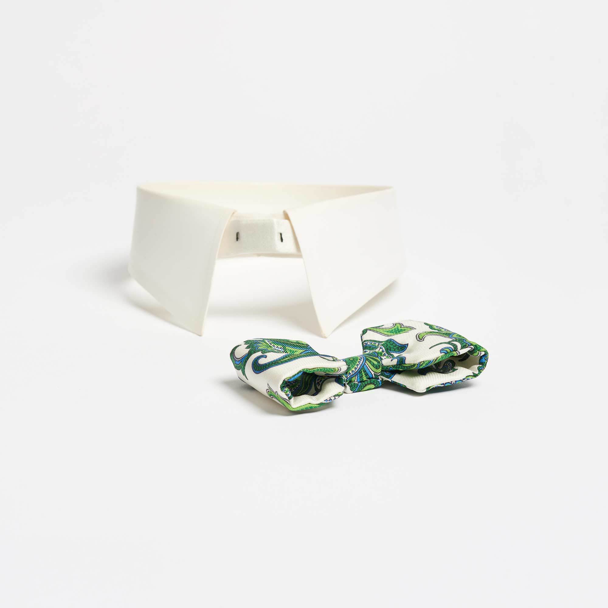 Cubique Handmade Silk Paisley Magnetic Bow-Tie - Bowtie Maison F Ties The Garnered 27
