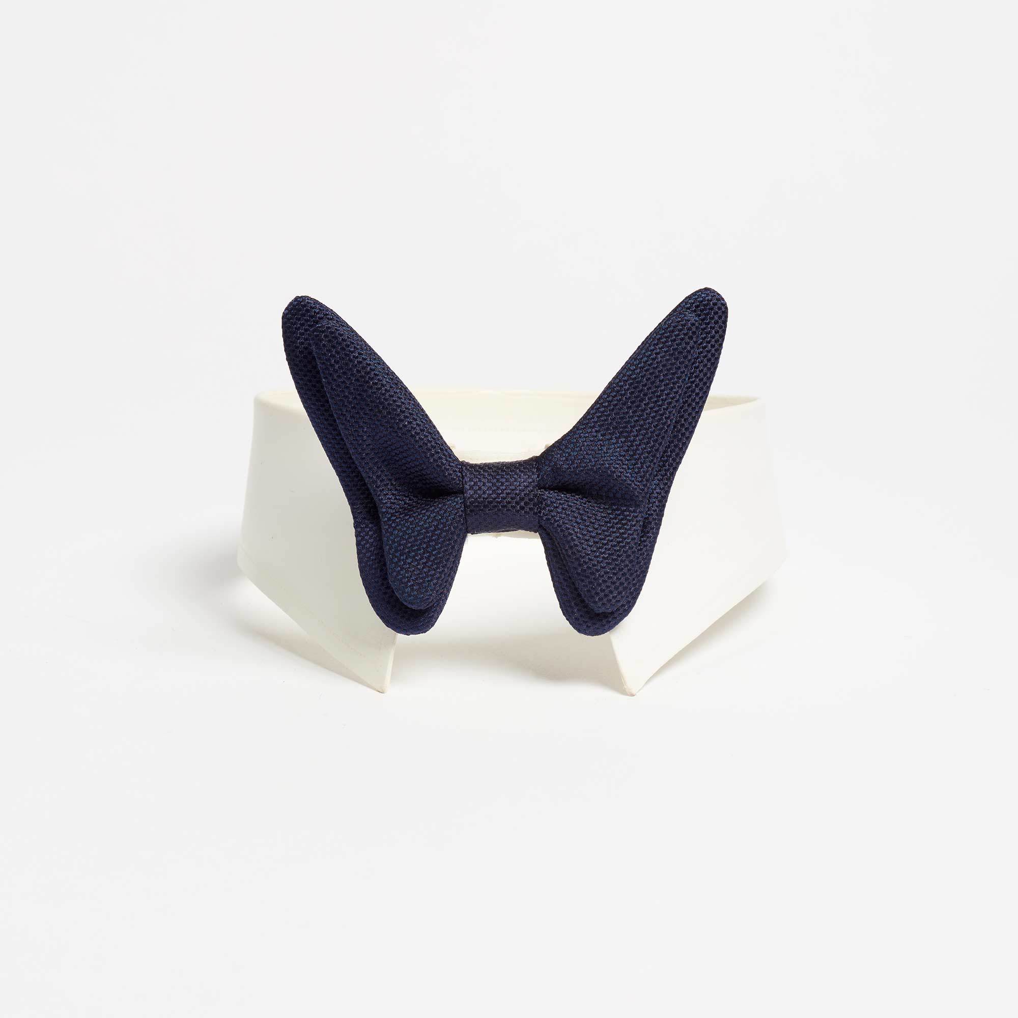 Butterfly Marine Silk Magnetic Bow-Tie - Bowtie Maison F Ties The Garnered 35