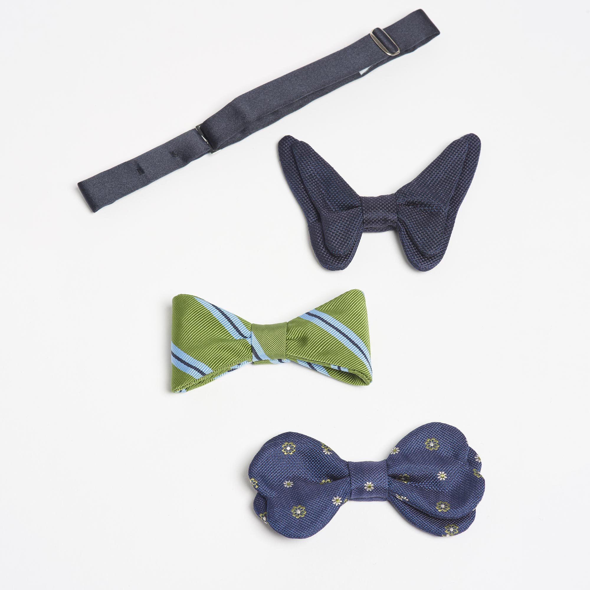 Set of 3 Handmade Silk Magnetic Bow-Ties - Bowtie Maison F Ties The Garnered 38