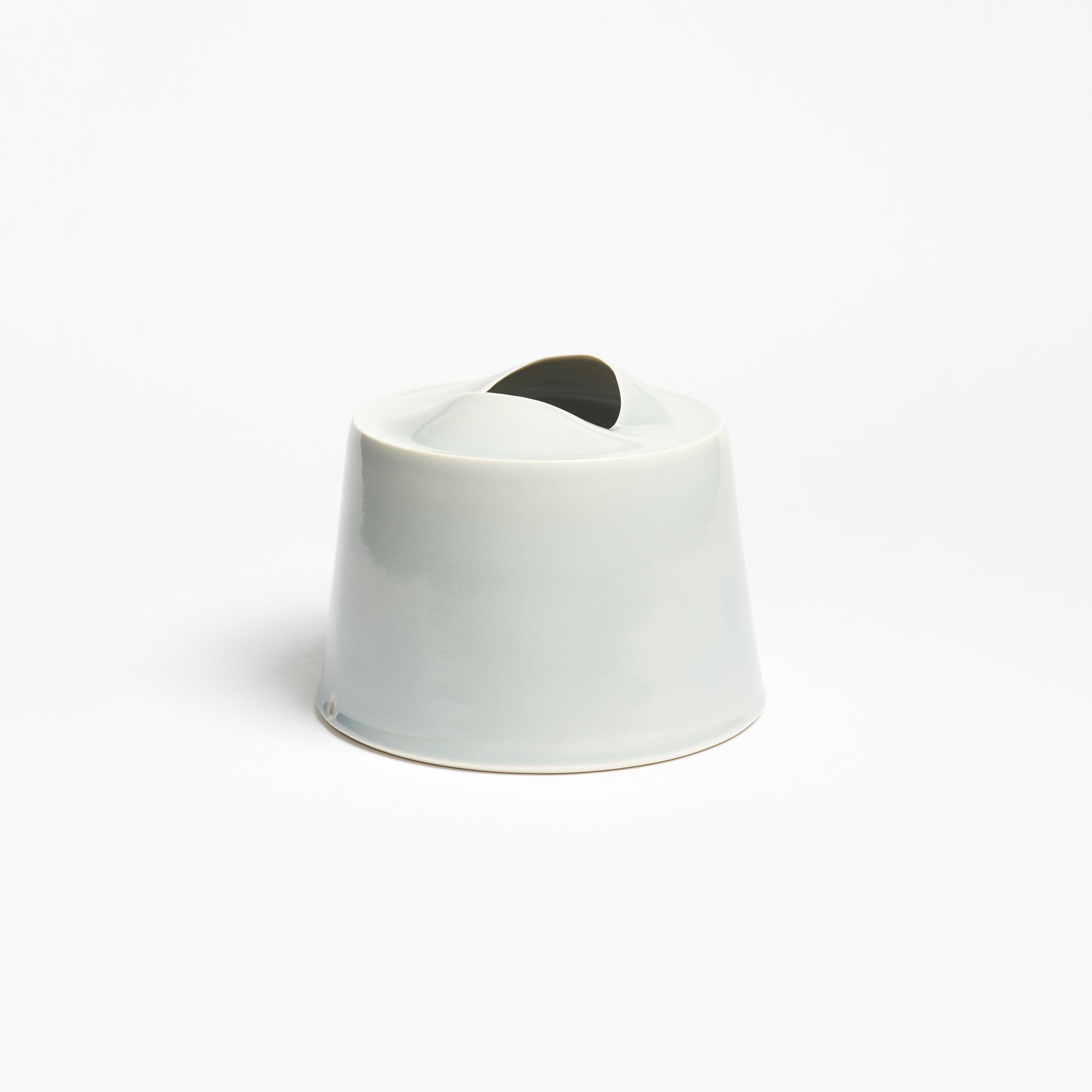 Small Wide Grey Vessel - 90 Grey Wide Vessel Small Tanya Gomez Ceramics The Garnered 53
