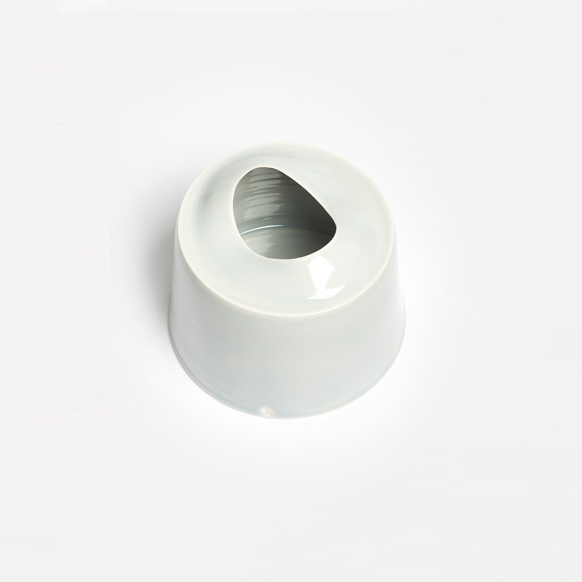Small Wide Grey Vessel - 90 Grey Wide Vessel Small Tanya Gomez Ceramics The Garnered 54