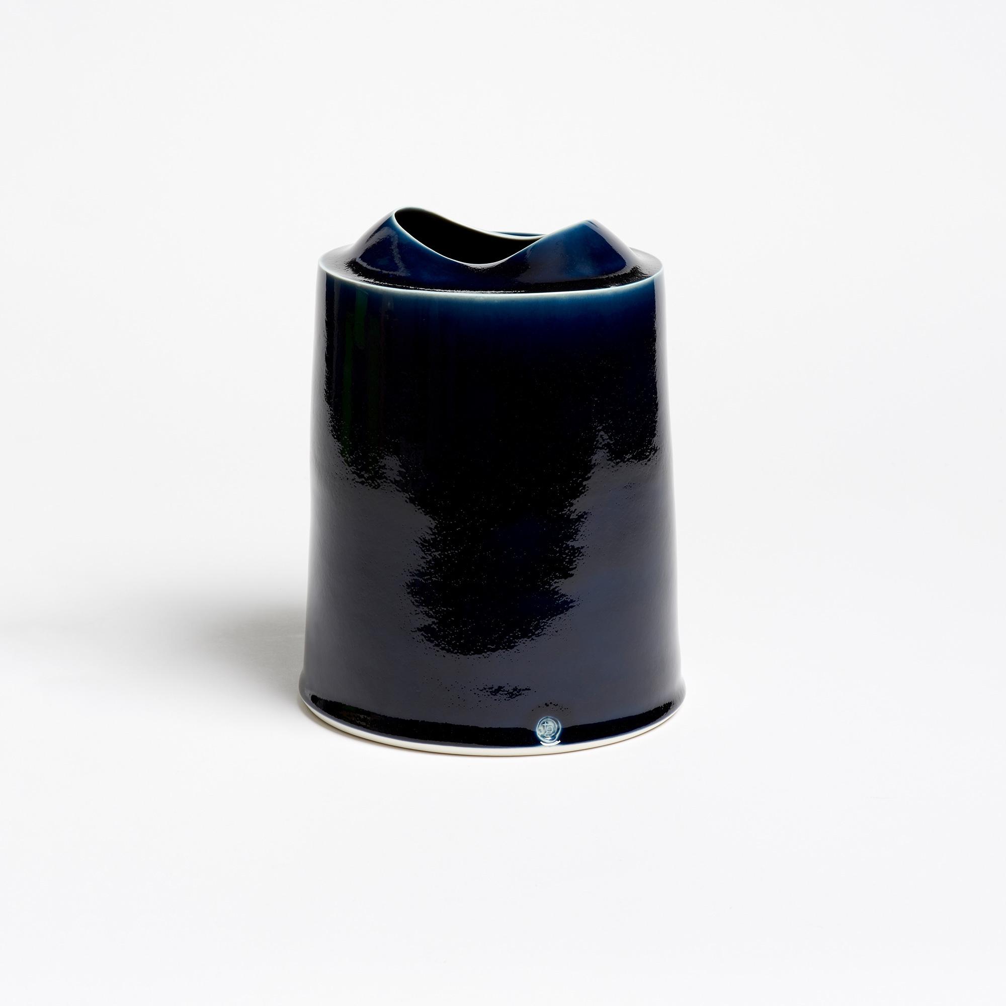 Small Tall Midnight Vessel - 90 Midnight Tall Vessel Small Tanya Gomez Ceramics The Garnered 48