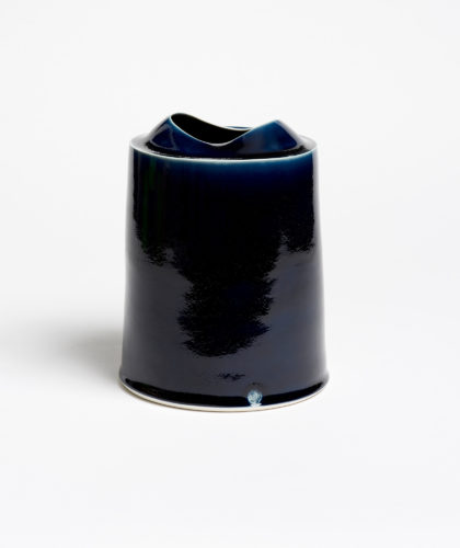 The Garnered - 90 Midnight Tall Vessel Small Tanya Gomez Ceramics The Garnered 48