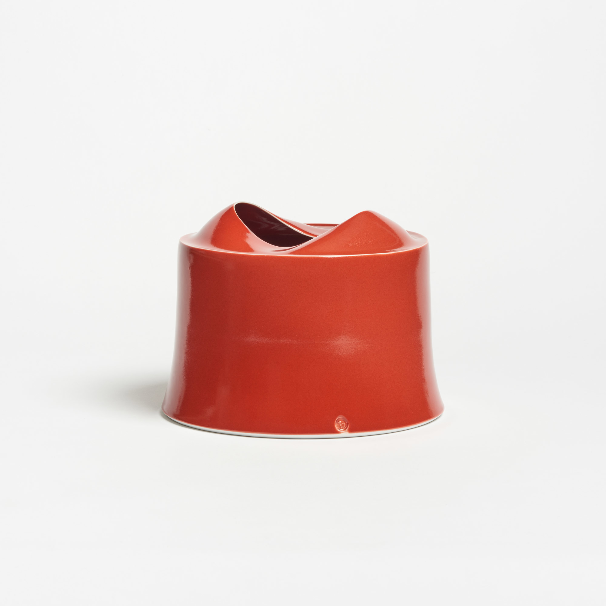 Small Wide Red Vessel - Red Small Wide Vessel Tanya Gomez Ceramics The Garnered 1