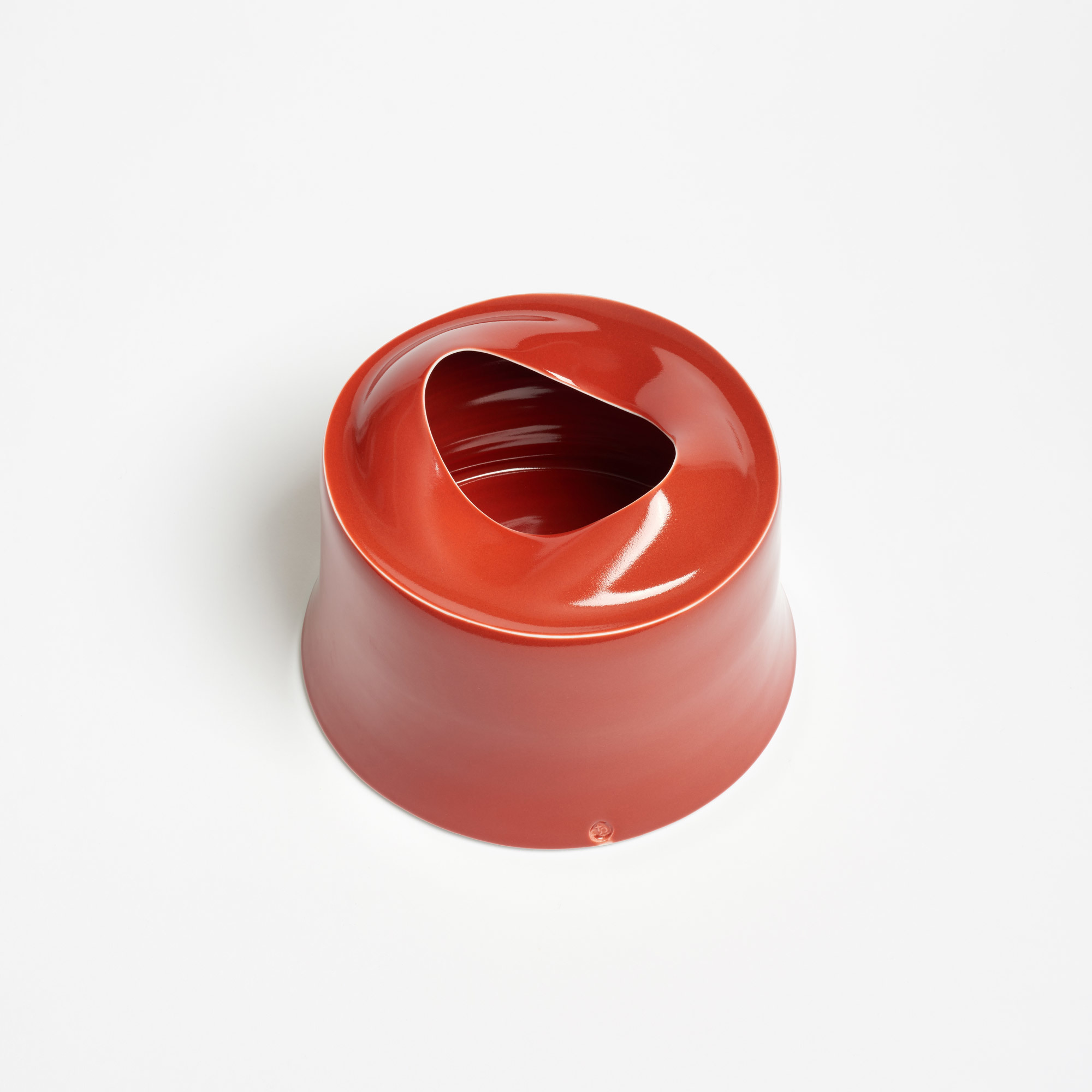 Small Wide Red Vessel - Red Small Wide Vessel Tanya Gomez Ceramics The Garnered 3