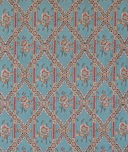 The Garnered - The Garnered Antoinette Poisson Flower Garlands Blue Fabric Full Thumbnail