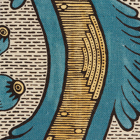 The Garnered - Antoinette Poisson Fabric Grenades Bleu The Garnered Thumbnail