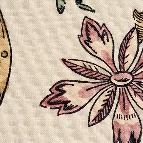 The Garnered - Antoinette Poisson Fabric Pink Flower The Garnered Thumbnail