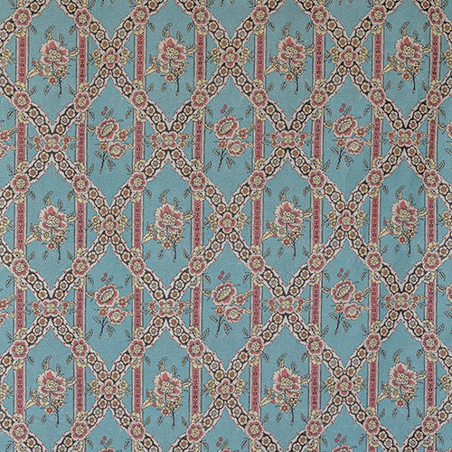 The Garnered - The Garnered Antoinette Poisson Flower Garlands Blue Fabric Full Thumbnail