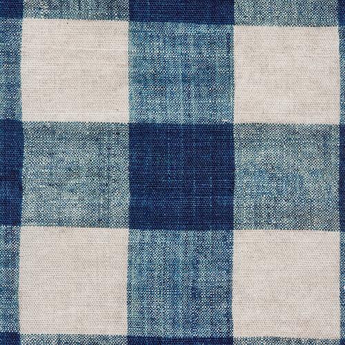 The Garnered - The Garnered Antoinette Poisson Carreaux Indigo Fabric Thumbnail