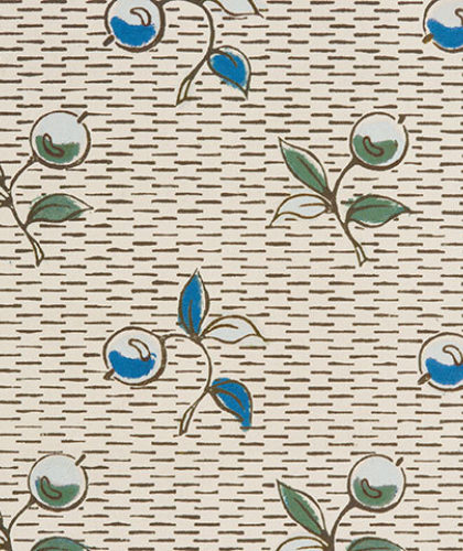 The Garnered - Antoinette Poisson Wallpaper Baies Bleu Vert The Garnered Thumbnail