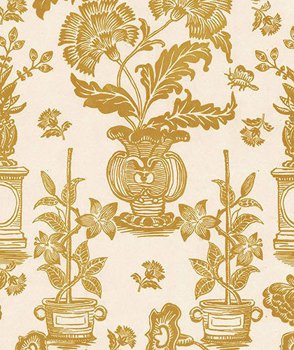 The Garnered - The Garnered Antoinette Poisson Jardin Wallpaper Yellow Full Thumbnail