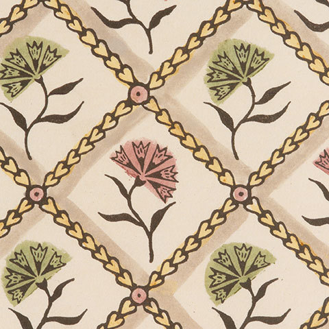 The Garnered - Antoinette Poisson Wallpaper Oeillets Colour The Garnered Thumbnail