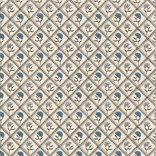 The Garnered - The Garnered Antoinette Poisson Carnations Wallpaper Blue Full Thumbnail