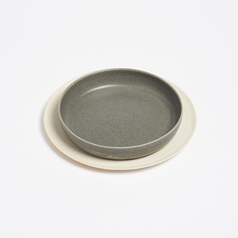 The Garnered - Arielle De Gasquet Grey Bowl White Plate The Garnered Thumbnail