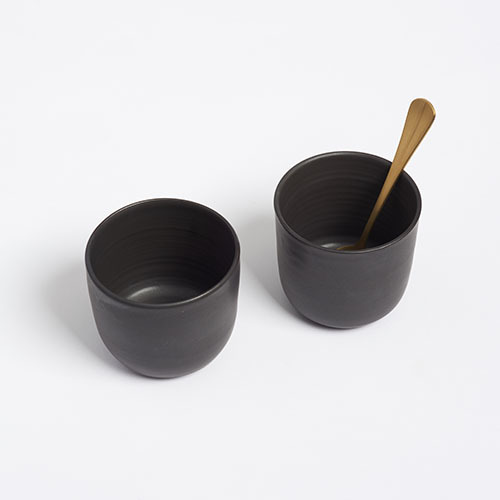 The Garnered - Arielle De Gasquet Matte Black Tea Beakers The Garnered Thumb