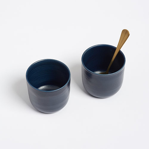 The Garnered - Arielle De Gasquet Midnight Blue Handmade Cups The Garnered Thumb