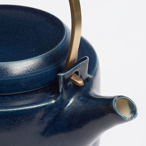 The Garnered - Arielle De Gasquet Small Midnight Blue Teapot The Garnered Detail Thumb