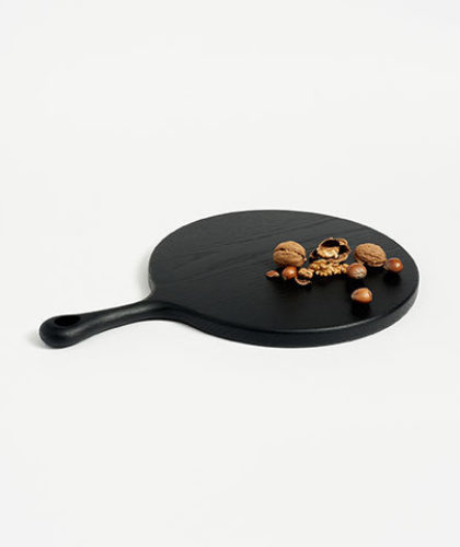 The Garnered - Black Circular Cutting Board Blackcreek Mercantile Wood The Garnered Styled Thumbnail