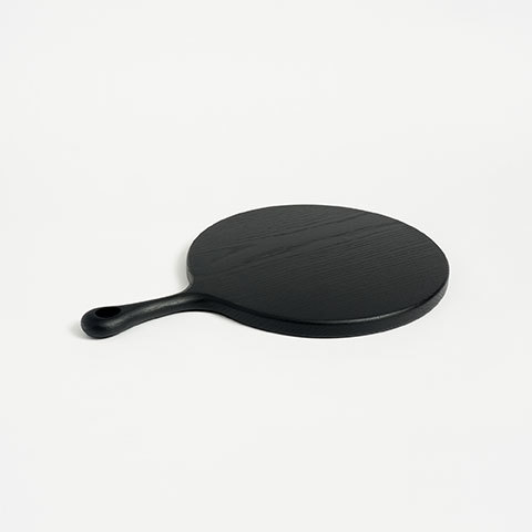 The Garnered - Black Circular Cutting Board Blackcreek Mercantile Wood The Garnered Thumbnail