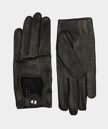 The Garnered - The Garnered Causse Mens Leather Gloves Black Bolide Thumbnail