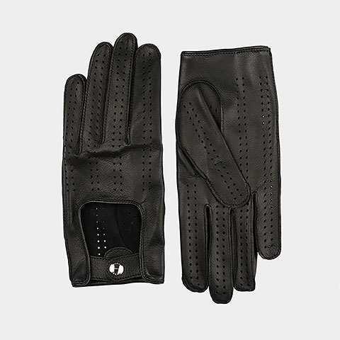 The Garnered - The Garnered Causse Mens Leather Gloves Black Bolide Thumbnail