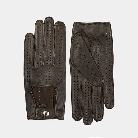 The Garnered - The Garnered Causse Mens Leather Gloves Brown Bolide Thumbnail