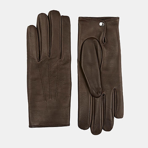 The Garnered - The Garnered Causse Mens Leather Gloves Brown Oscar Thumbnail