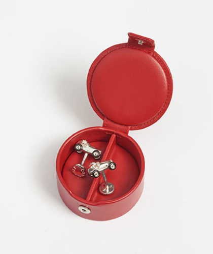 The Garnered - Connolly Racing Car Cufflinks Red Leather Box The Garnered Thumbnail