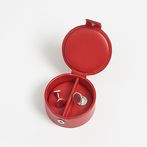 The Garnered - Connolly 88 Cufflinks Red Leather Box The Garnered Thumbnail