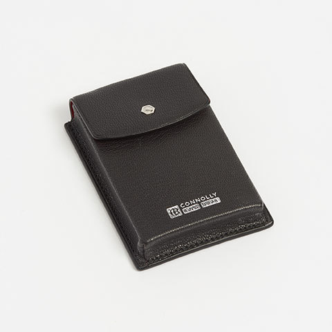 The Garnered - Connolly Black Leather Business Card Holder The Garnered Thumbnail