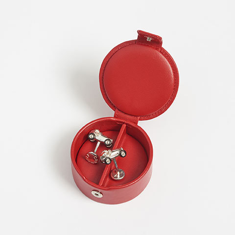 The Garnered - Connolly Racing Car Cufflinks Red Leather Box The Garnered Thumbnail