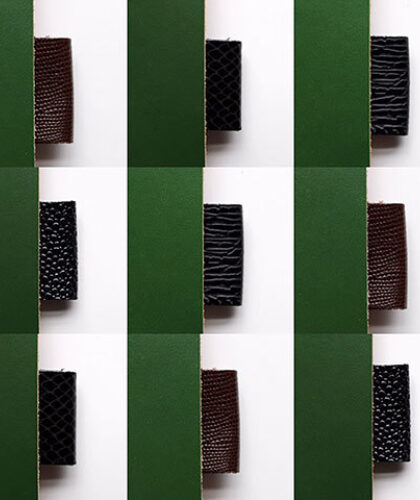 The Garnered - Doe Leather Handcrafted Accessories Journal Cover Avocado Green The Garnered Thumbnail