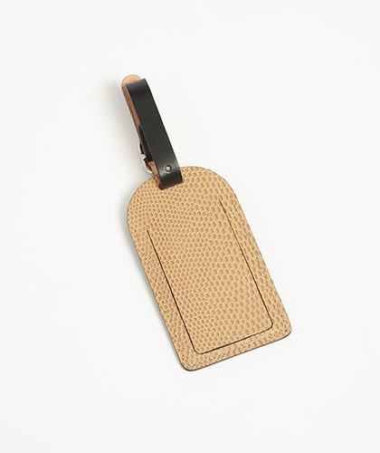 The Garnered - Doe Leather Luggage Tag Snakeskin The Garnered Thumbnail