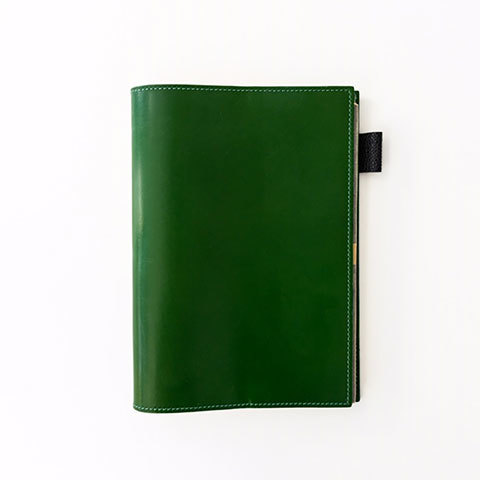 The Garnered - Doe Leather Fine Accessories Notebook Cover Avocado Green The Garnered Thumbnail