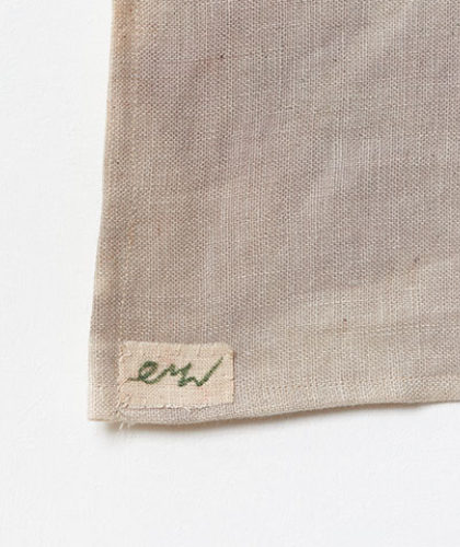 The Garnered - Ellen Mae Williams Textiles Linen Throw Spring Showers The Garnered Detail Thumbnail