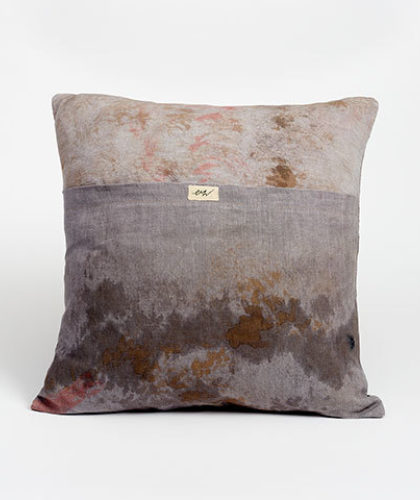 The Garnered - Ellen Williams Fabric Cushion Storm Clouds The Garnered Back Thumbnail