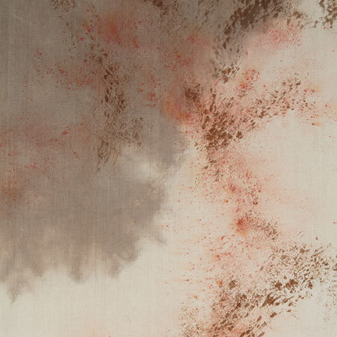 The Garnered - Ellen Mae Williams Hand Dyed Linen Raspberry Mist The Garnered Detail 1 Thumbnail