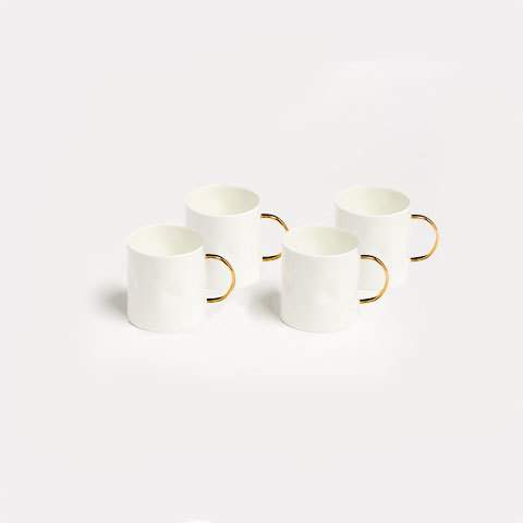 The Garnered - Gold Coffee Cup Feldspar Ceramics The Garnered 4 Thumbnail