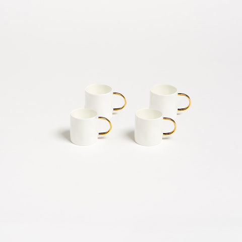 The Garnered - Gold Espresso Cup Feldspar Ceramics The Garnered 4 Thumbnail