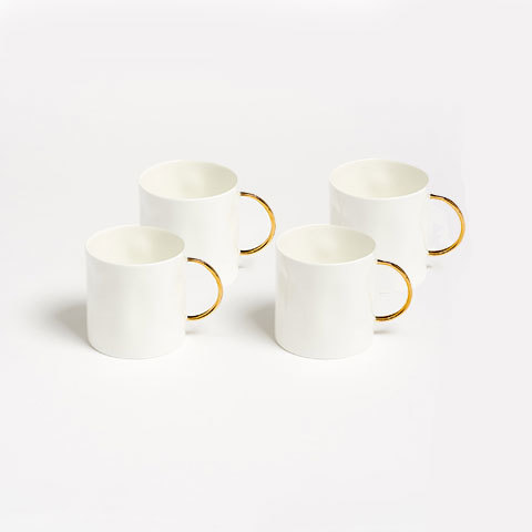 The Garnered - Gold Tea Mug Feldspar Ceramics The Garnered 4 Thumbnail