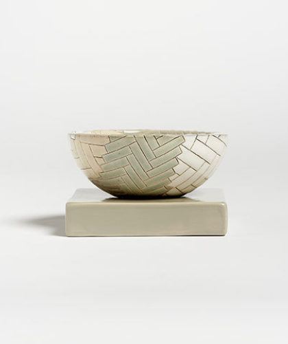 The Garnered - Frances Priest Fine Ceramics Gathering Bowl Whitemill The Garnered Front Thumbnail