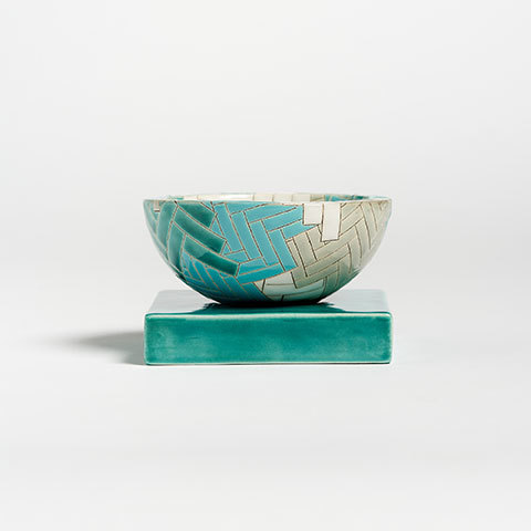 The Garnered - Frances Priest Fine Ceramics Gathering Bowl Tresness The Garnered Front Thumbnail