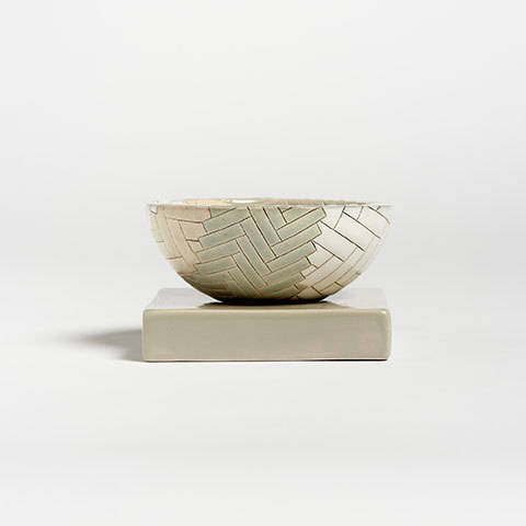 The Garnered - Frances Priest Fine Ceramics Gathering Bowl Whitemill The Garnered Front Thumbnail