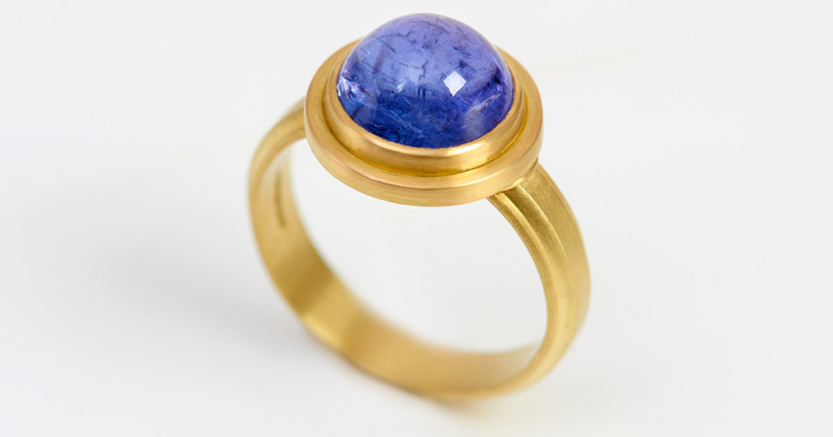 Jean Scott-Moncrieff Gold Ring with Tanzanite | The Garnered