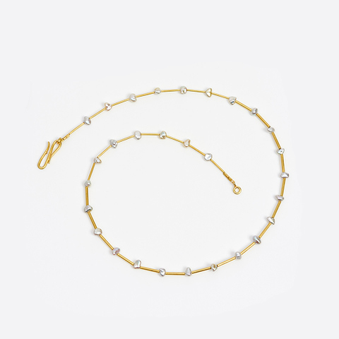 The Garnered - The Garnered Jean Scott Moncrieff 18Ct Gold Keshi Pearl Necklace Thumbnail