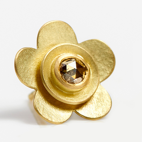 The Garnered - The Garnered Jean Scott Moncrieff Daisy With Rosecut Diamond Detail Thumbnail