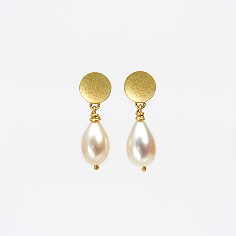 The Garnered - The Garnered Jean Scott Moncrieff Keshi Pearl Earrings Thumbnail